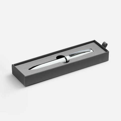 Ручка шариковая Bolt Soft Touch в футляре, белая - рис 2.