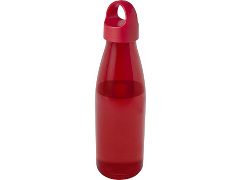 Bergen бутылка для воды объемом 800 мл из переработанной пластмассы, красный