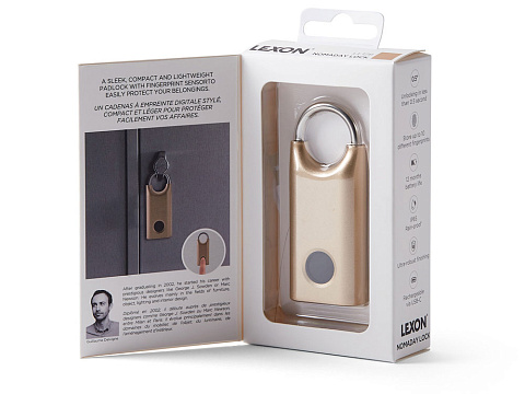 Замок с сенсором Noma Lock, темно-серый - рис 9.