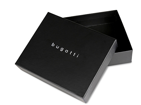 Портмоне BUGATTI ЧЕРНАЯ МАГИЯ | BLACK MAGIC, черное, натуральная кожа козы, 10х2х7 см - рис 9.