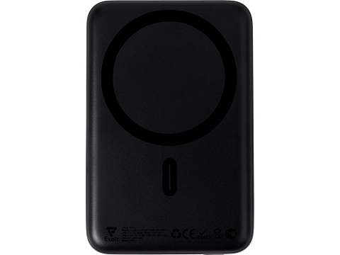 Магнитный внешний беспроводной аккумулятор Polarix, QC/PD, 10000 мАч, черный - рис 4.