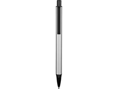 Ручка металлическая шариковая Ellipse овальной формы, серебристый/черный - рис 2.