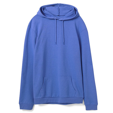 Толстовка с капюшоном унисекс Hoodie, ярко-синий меланж - рис 2.