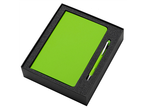 Подарочный набор Wispy swan с ручкой и блокнотом, зеленое яблоко - рис 2.