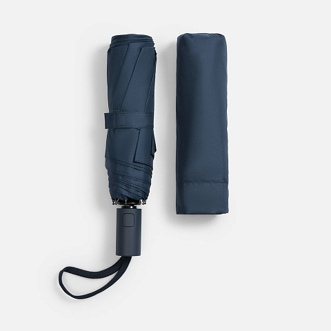 Зонт складной Cloudex, темно-синий - рис 5.