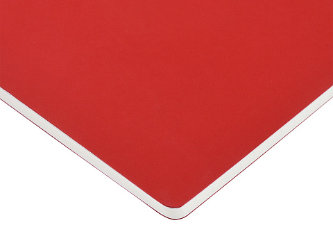 Тетрадь с каменной бумагой А5 Carrara 40 л., линейка, бордовый - рис 4.