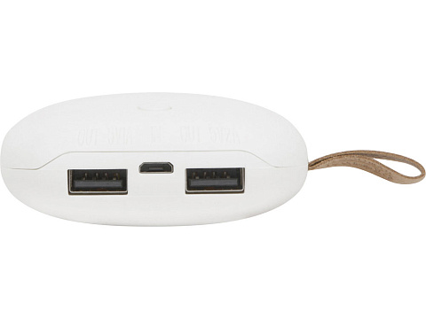 Внешний аккумулятор в форме камня Stone, 7800 mAh, белый - рис 5.