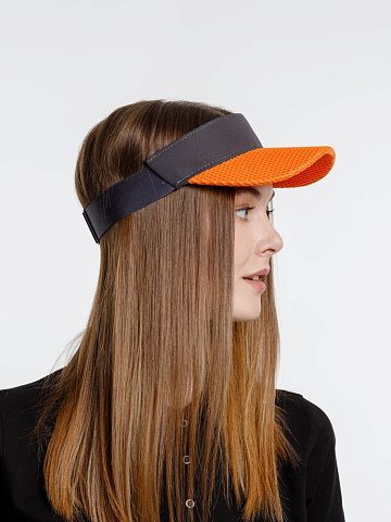 Козырек Grand Slam, темно-серый с оранжевым - рис 7.