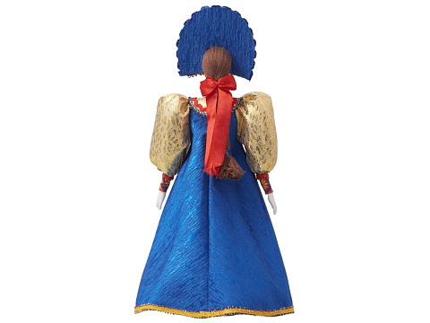 Подарочный набор: кукла фарфоровая, крем-мед, синий - рис 8.