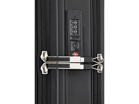 Чемодан 4-х колесный Magellan, SANTIAGO, 44л, черный - рис 7.