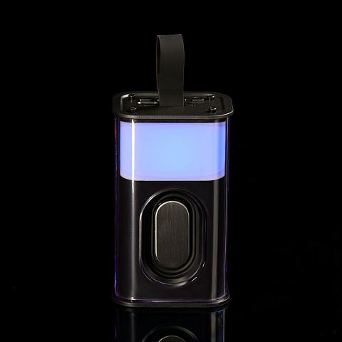 Bluetooth-колонка с подсветкой Groove, серая - рис 11.