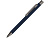 Ручка шариковая UMA STRAIGHT GUM soft-touch, с зеркальной гравировкой, темно синий - миниатюра