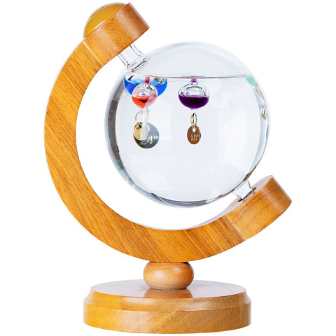 Термометр-шар «Галилео» в деревянном корпусе - рис 4.