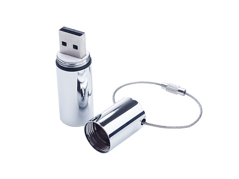 USB-флешка на 2 ГБ,  серебро