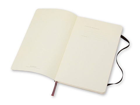 Записная книжка Moleskine Classic Soft (в линейку), Large (13х21см), черный - рис 2.