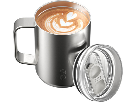 Ocean Bottle дорожная кружка-термос объемом 350 мл - стальной - рис 4.