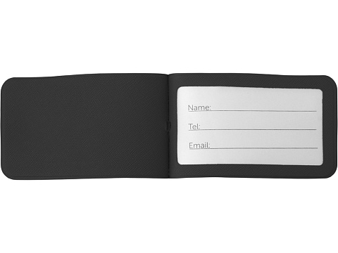 Багажная бирка Favor на силиконовой петле, черный - рис 3.
