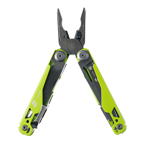 Мультитул Stinger, 107 х 19 мм, 19 функций, сталь, салатовый корпус, стоунвош, в картонной коробке, в комплекте нейлоновый чехол - рис 4.