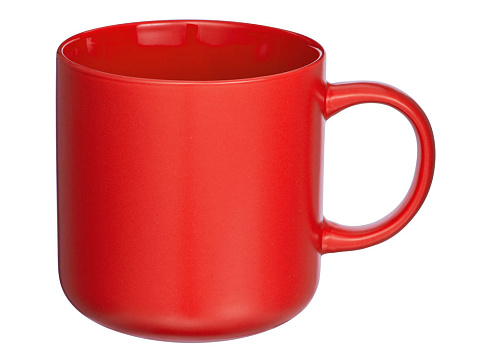 Кружка матовая Rita, 410мл, красный - рис 2.