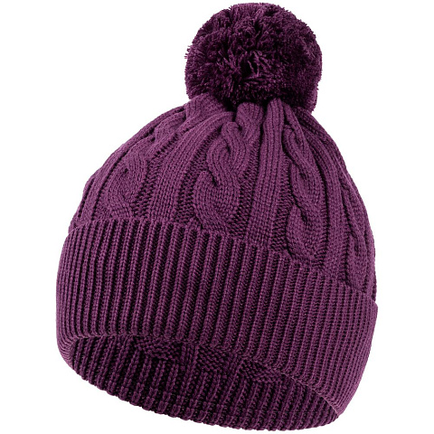 Шапка Heat Trick, баклажановая - рис 2.