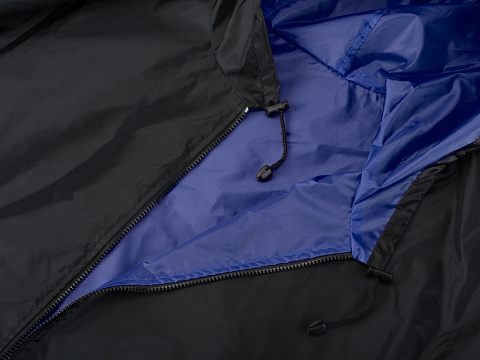 Дождевик Bi-color унисекс, синий классический/черный - рис 10.