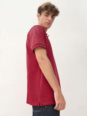 Рубашка поло унисекс Pacific, розовая (лососевая) - рис 6.