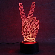 3D лампа "Peace"