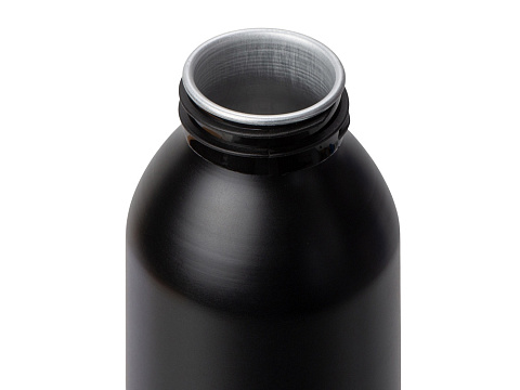 Алюминиевая бутылка для воды с ручкой Plain Alu, 650 мл, черный - рис 2.