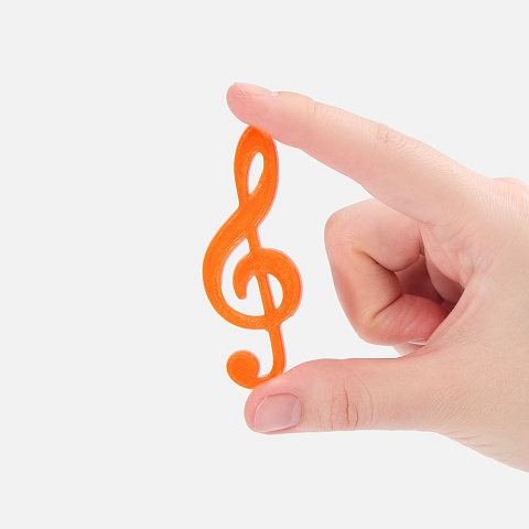 Подвеска Industry, 3D-печать на заказ, скрипичный ключ - рис 3.