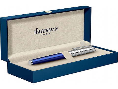 Перьевая ручка Waterman Hemisphere French riviera Deluxe BLU LOUNGE в подарочной коробке - рис 5.