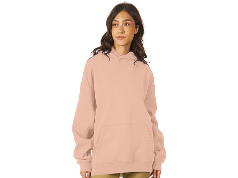 Толстовка с капюшоном оверсайз Berlin унисекс, лосось - рис 3.