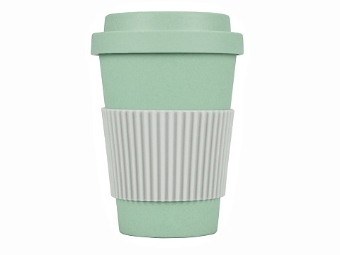 Термокружка Muffin из натуральных волокон, оливковый - рис 2.