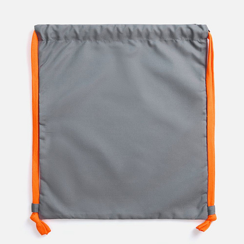 Рюкзак B3, серый с оранжевыми лямками - рис 4.