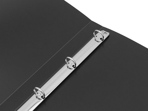 Папка на 4-х кольцах А4, черная - рис 6.