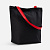 Шопер B5, черный с красными ручками - миниатюра - рис 2.