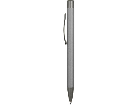 Ручка металлическая soft touch шариковая Tender, серый - рис 3.