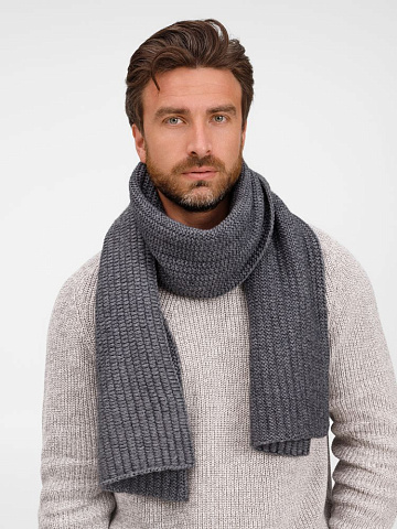 Шарф Frissonelle, серый меланж - рис 7.