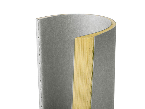 Блокнот Monet, гибкая обложка A5 из моющегося крафта, 32 листа, серый - рис 5.