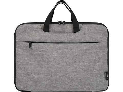 Эко- чехол для ноутбука Libra 2 в 1 из переработанного пластика, серый яркий - рис 2.