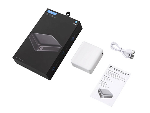 Внешний аккумулятор Brick 10 с быстрой зарядкой QC/PD, 10000 мАч, белый - рис 7.