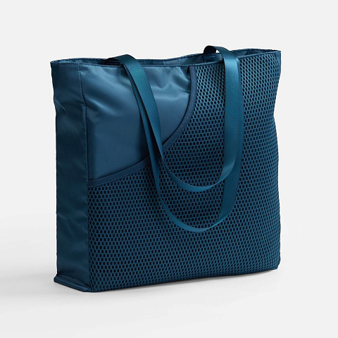 Спортивная сумка с карманом для ракеток Verkko, темно-синяя - рис 2.