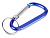 Брелок-карабин из переработанного алюминия Alumina, синий - миниатюра