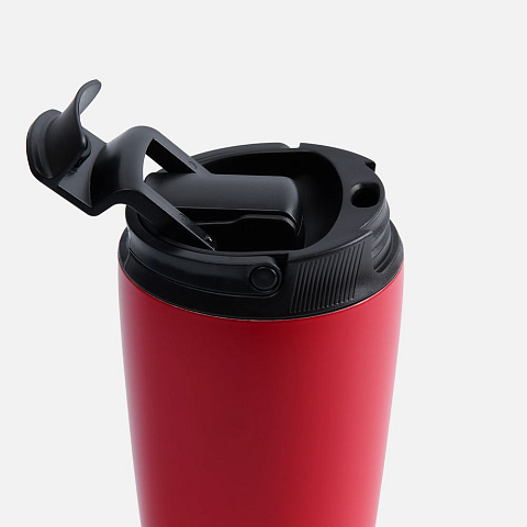 Термостакан с двумя поильниками Duetta, красный - рис 4.