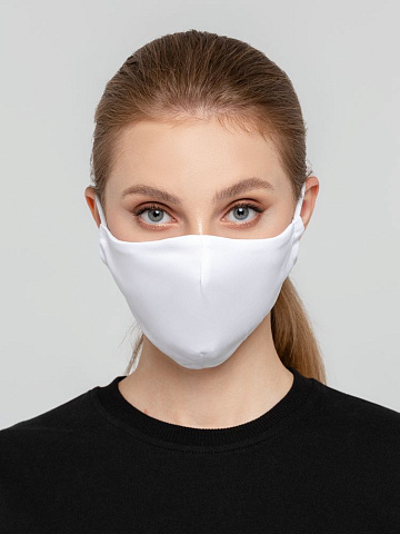 Маска для лица, белая - рис 2.