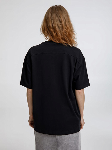 Футболка оверсайз унисекс Sideline, черная - рис 9.