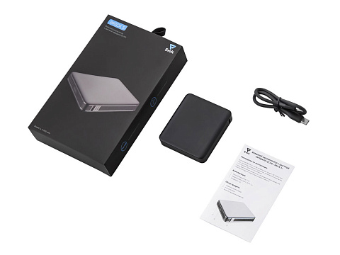 Внешний аккумулятор Brick 5 с быстрой зарядкой PD, 5000 мАч, черный - рис 7.