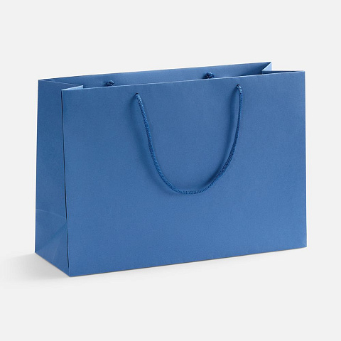 Пакет бумажный Ample Thin M, светло-синий - рис 2.