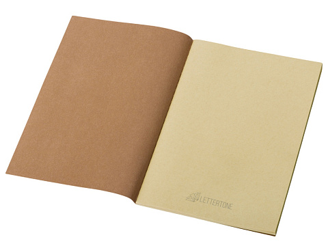 Блокнот Monet, гибкая обложка A5 из моющегося крафта, 32 листа, натуральный - рис 2.