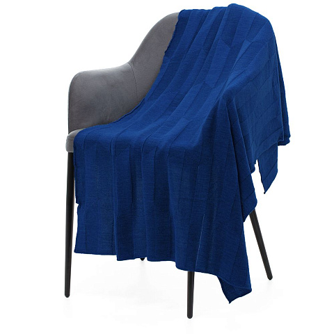 Плед Rombus, темно-синий (кобальт) - рис 2.