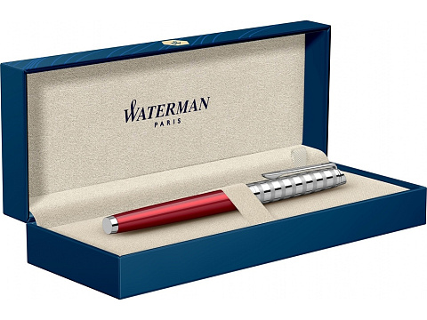 Ручка роллер Waterman Hemisphere French riviera Deluxe RED CLUB RB в подарочной коробке - рис 5.